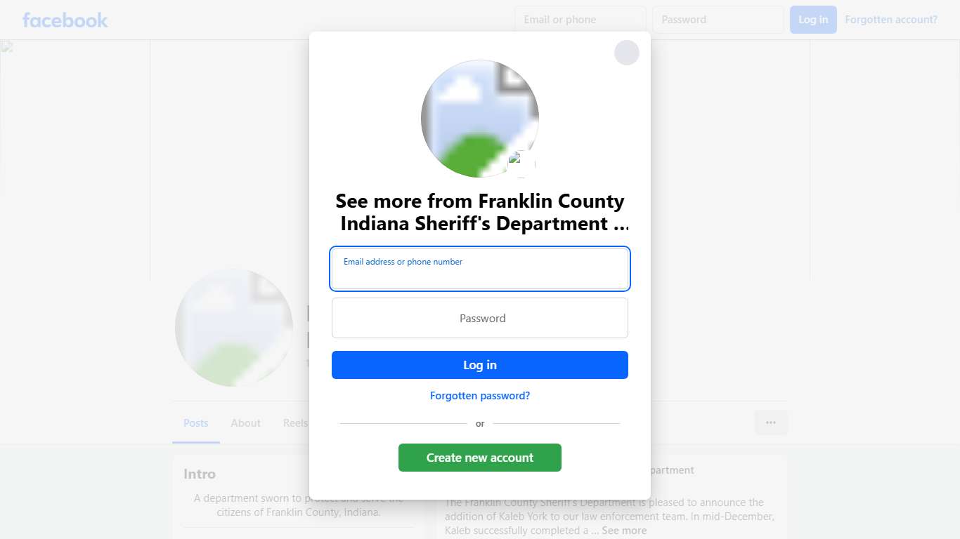 Franklin County Indiana Sheriff's Department Brookville IN Facebook